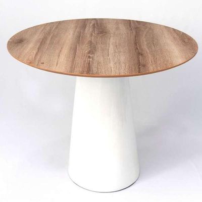 Mesa De Jantar Cone 80 Cm Mezzo Castani Branco