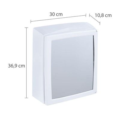 Armário De Plástico De Sobrepor Branco 30 X 10,8 X 36,9cm