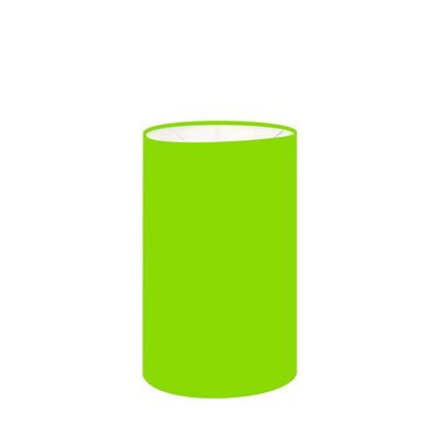 Cúpula Abajur E Luminária Cilíndrica Vivare Cp-7002 ø13x30cm - Bocal Nacional Verde-limão
