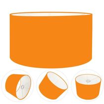 Cúpula Abajur Cilíndrica Cp-7025 ø50x30cm Laranja