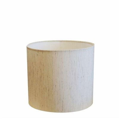 Cúpula Abajur E Luminária Cilíndrica Vivare Cp-7014 ø35x21cm - Bocal Nacional Linho Bege