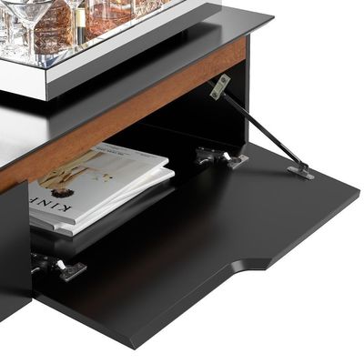 Aparador Rack Suspenso Eros Flow - 2 Portas Com Acabamento Chanfrado Em Mdp - Ej Móveis