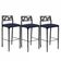 Kit 3 Banquetas Luiza Azul Marinho gat Magazine