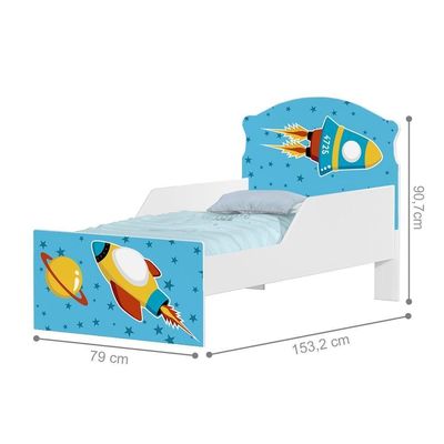 Mini Cama Foguete Espacial Com Colchão