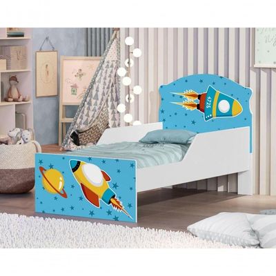 Mini Cama Foguete Espacial Com Colchão