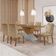 Mesa Sala De Jantar Aster 180cm E 6 Cadeiras Melissa Moderna Turim 07/off White/imbuia