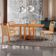 Mesa 120cm Laminado Barril Com 4 Cadeiras Moderna Mobilia Turim 07 Imbuia Naturale