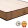 Cama Box King Bege E Colchão Madrid Molas Vstore 193x203x28