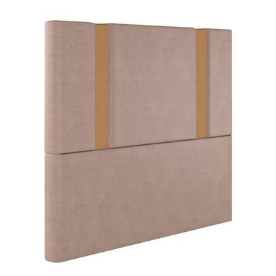 Cabeceira Estofada Solteiro 90 Cm Ametista Veludo Rose