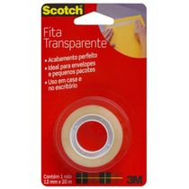 Fita Adesiva Transparente 12mmx20m Scotch - Hb004570626 - 3m