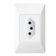 Tomada 2p + T 10a 250 Volts Sistema Externo - 1405 - Fame Tomada 10a-250v Externo - 1405 - Fame