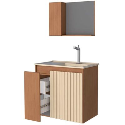 Kit Banheiro Madeira Camomila 60cm Jequitibá - P102882 - Cozimax