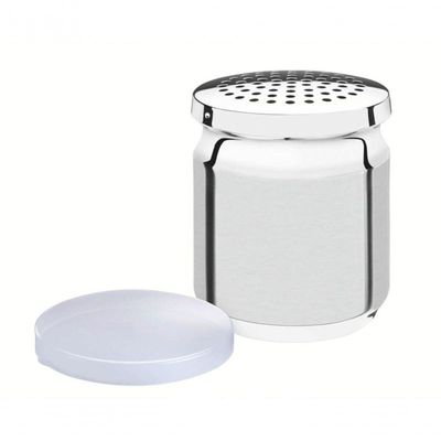 Porta Queijo Ralado Tramontina Utility Em Aço Inox Com Tampa De Plástico