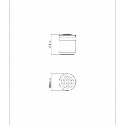 Porta Queijo Ralado Tramontina Utility Em Aço Inox Com Tampa De Plástico