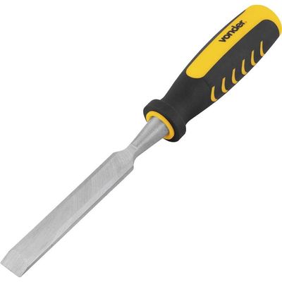 Formão Chanfrado 5-8" Aço Carbono Cabo Emborrachado - Vonder