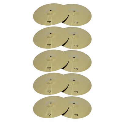 Kit 10 Pratos de Ataque para Bateria 16" Liga de Aço New York