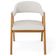 Kit 02 Cadeiras de Jantar e Estar Living Estofada Nadja L02 Bouclê Cru - Lyam Decor