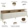 Rack Para Sala de Estar TV 75 Pol 4 Portas 180cm Pés Dourado Clio I03 Louro Luna - Lyam