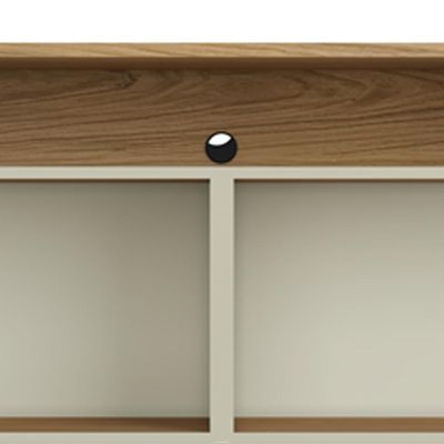 Rack Para Sala de Estar TV 75 Pol 4 Portas 180cm Pés Dourado Clio I03 Louro Luna - Lyam