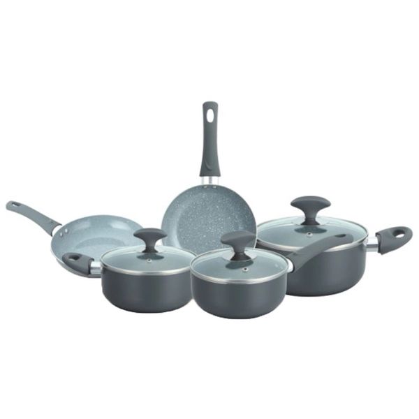 Conjunto de Panelas Cerâmica Cazza Chef Cinza 5 Peças Conjunto de Panelas Cerâmica Cazza Chef Cinza 5 Peças