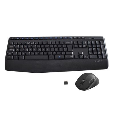 Wireles Combo Logitech Teclado + Mouse Sem Fio Mk345 Usb Preto
