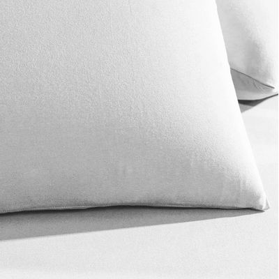 Jogo Cama Solteiro Malha Fio Penteado 2 Pcs Altenburg Branco
