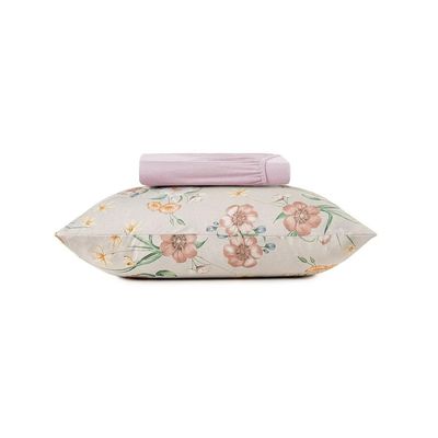 Jogo Cama Solteiro Malha Fio Penteado 2 Pcs Altenburg Branco