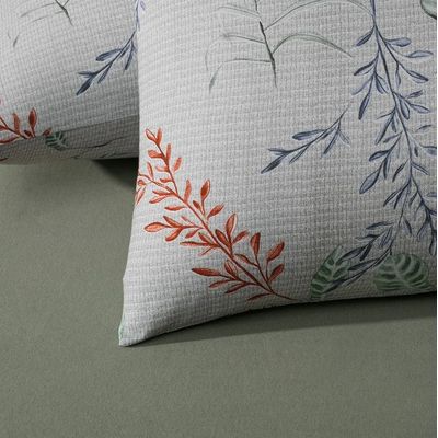 Jogo Cama Solteiro Malha Fio Penteado 2 Pcs Altenburg Branco