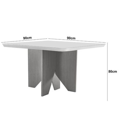 Mesa Evora 90 Mdf Canto Copo E Com 4 Cadeiras Melissa Turim 07 Naturalle