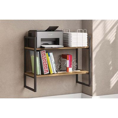 Prateleira Quarto Casal Industrial Li008 Canela-branco - Kappesberg