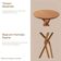 Mesa Bistro Ballare Tampo Redondo 60cm Moderna Mobília Imbuia Natural