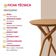 Mesa Bistro Ballare Tampo Redondo 60cm Moderna Mobília Imbuia Natural