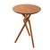 Mesa Bistro Ballare Tampo Redondo 60cm Moderna Mobília Imbuia Natural