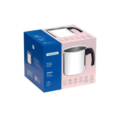 Fervedor Leiteira Tramontina Allegra Aço Inox 1,4L Cabo Baquelite Cozinha Chá Café