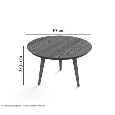 Mesa De Centro Luna 670 Cumarú - Patrimar