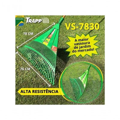 Vassoura Rastelo Ancinho Extra Grande Trapp Vs7830 Jardim