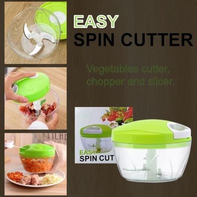 Triturador Processador Alimentos Moedor Manual Alho Cebola Temperos Mini Mixer 3 Laminas
