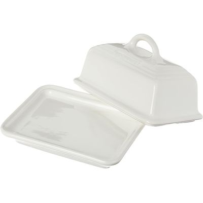 KIT LE CREUSET MANTEIGUEIRA ESTILO EUROPEU 17,5CM E AÇUCAREIRO 300ML Branco