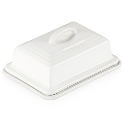 KIT LE CREUSET MANTEIGUEIRA ESTILO EUROPEU 17,5CM E AÇUCAREIRO 300ML Branco