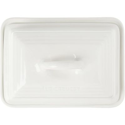 KIT LE CREUSET MANTEIGUEIRA ESTILO EUROPEU 17,5CM E AÇUCAREIRO 300ML Branco