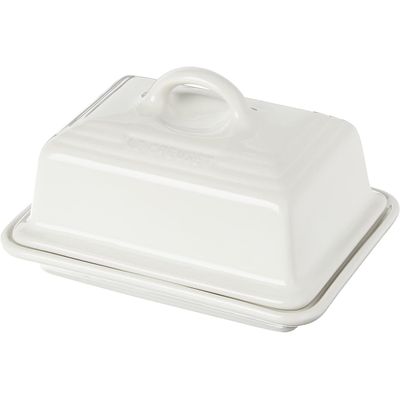 KIT LE CREUSET MANTEIGUEIRA ESTILO EUROPEU 17,5CM E AÇUCAREIRO 300ML Branco