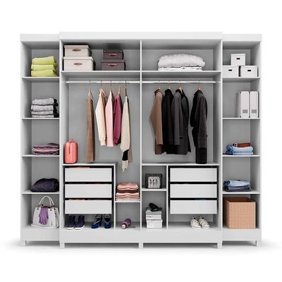 Guarda-Roupa Casal Imperial 6 Portas 6 Gavetas Branco