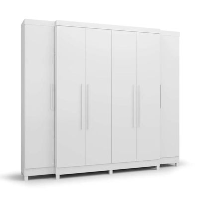 Guarda-Roupa Casal Imperial 6 Portas 6 Gavetas Branco