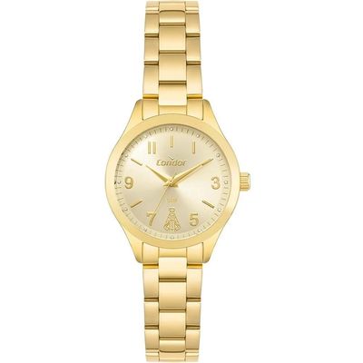 Relógio Condor Feminino Ref: Co2035nig/k4x Dourado Aparecida
