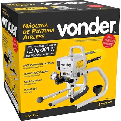 Maquina Pintura Airless 1,2hp Mono Mpa 120 Vonder 220V