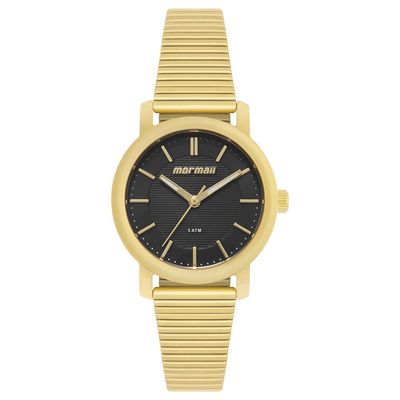 Relógio Mormaii Feminino Ref: Mo2036jy/1p Casual Aço Dourado