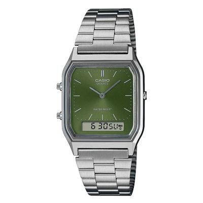 Relógio Casio Masculino Ref: Aq-230a-3amqy Anadigi Prateado