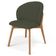 Cadeira de Jantar e Estar Living Estofada Mia L02 Linho Verde Musgo - Lyam Decor