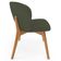 Cadeira de Jantar e Estar Living Estofada Mia L02 Linho Verde Musgo - Lyam Decor