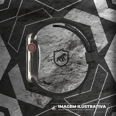 Pulseira Para Apple Watch 42 / 44 / 45 /49MM Armorproof - Preta - Gshield